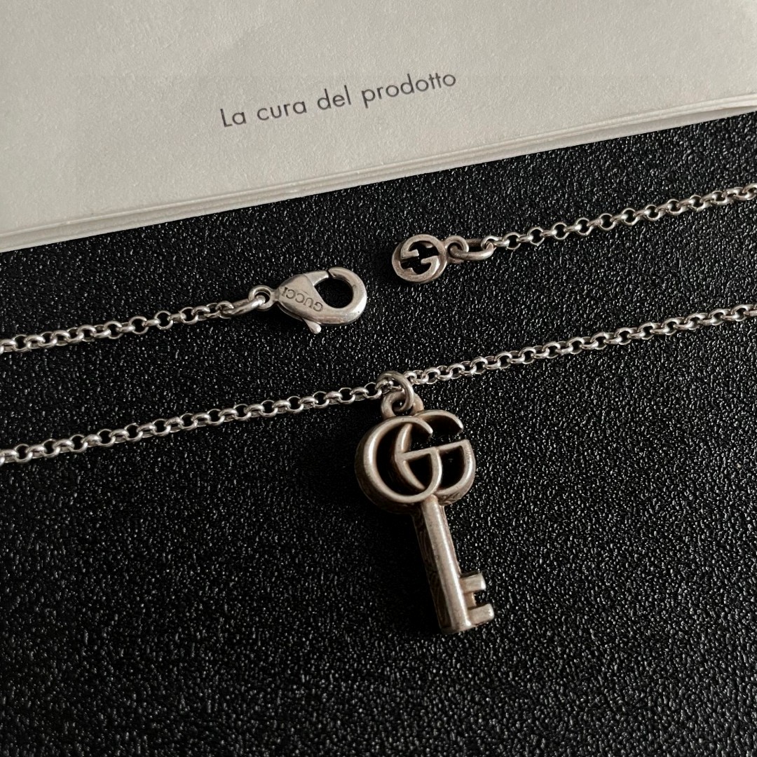  古驰经典双G钥匙🔑项链