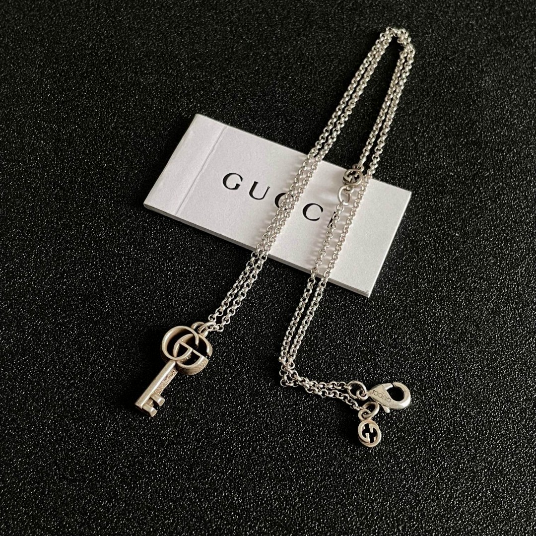  古驰经典双G钥匙🔑项链