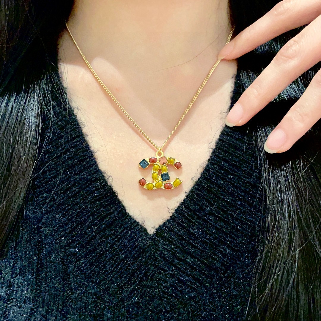  香奈儿✨经典双C项链