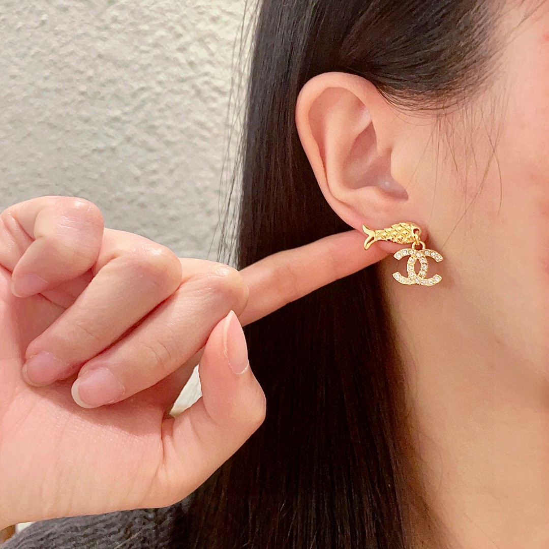  专柜同款 香奈儿✨经典双C耳环
