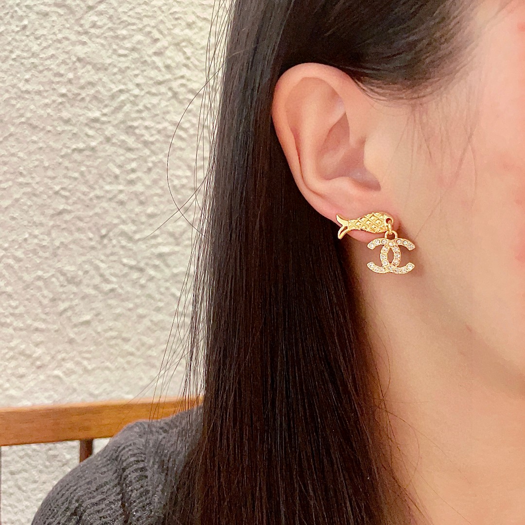  专柜同款 香奈儿✨经典双C耳环