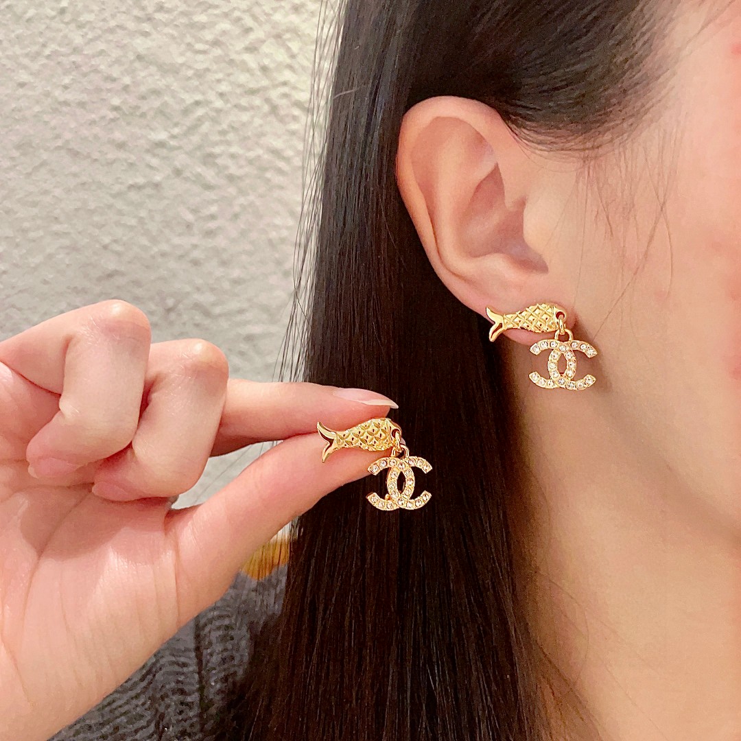  专柜同款 香奈儿✨经典双C耳环