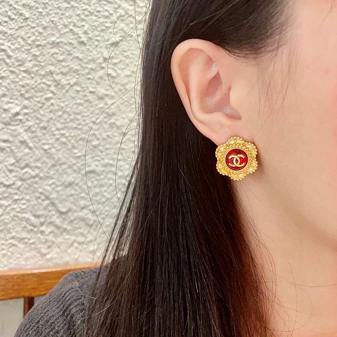  香奈儿✨经典双C耳钉