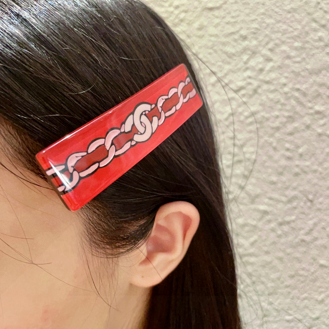  香奈儿✨经典链条双C发夹