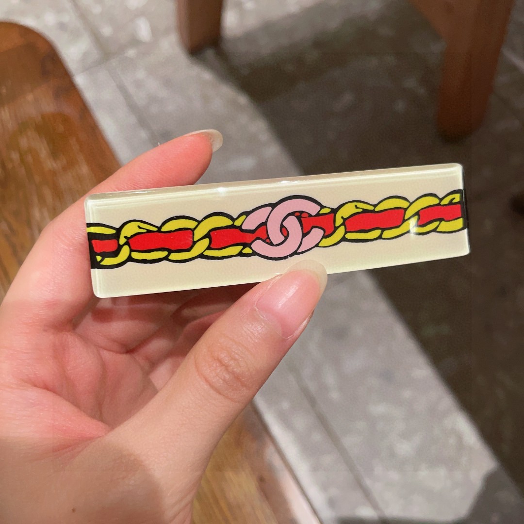  香奈儿✨经典链条双C发夹