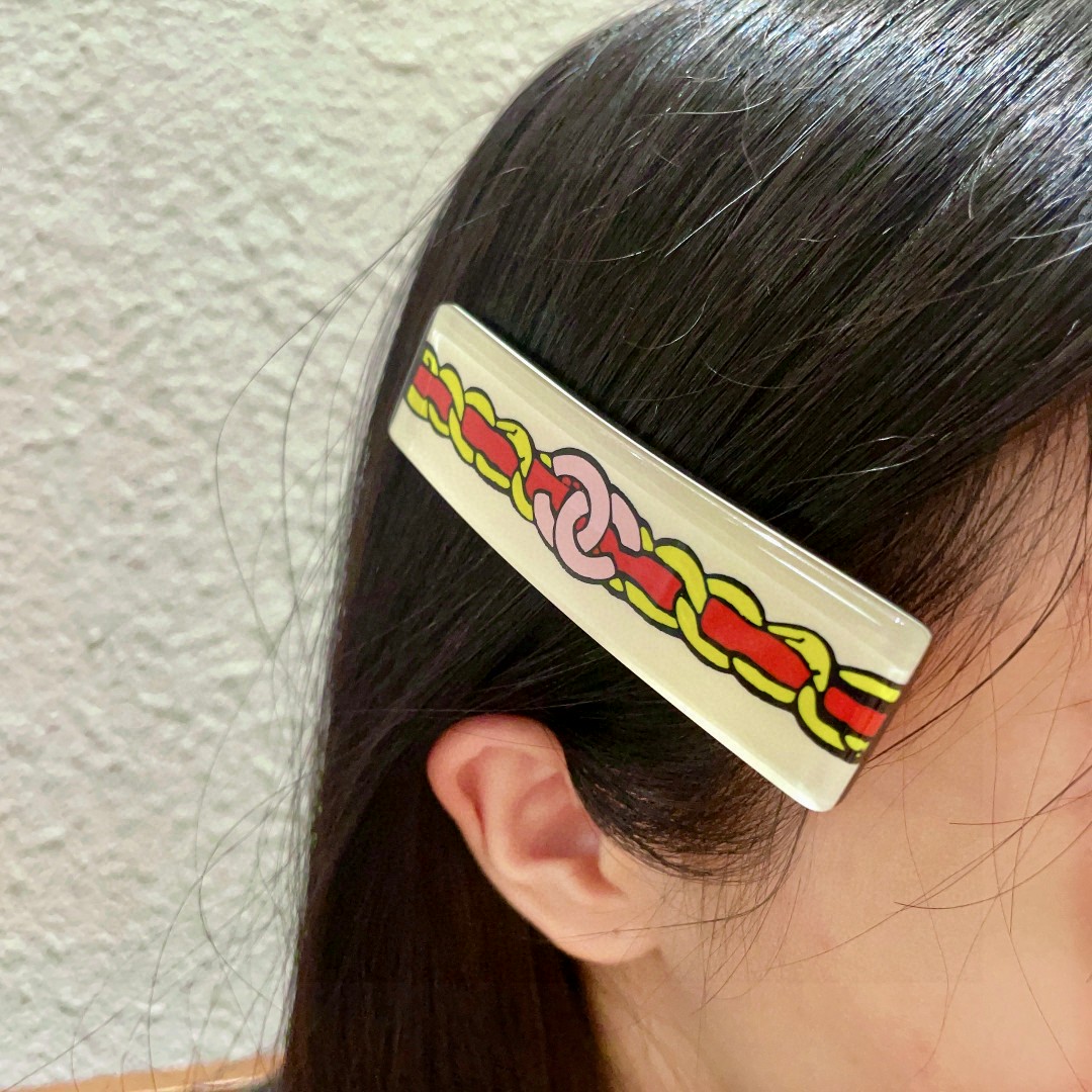  香奈儿✨经典链条双C发夹