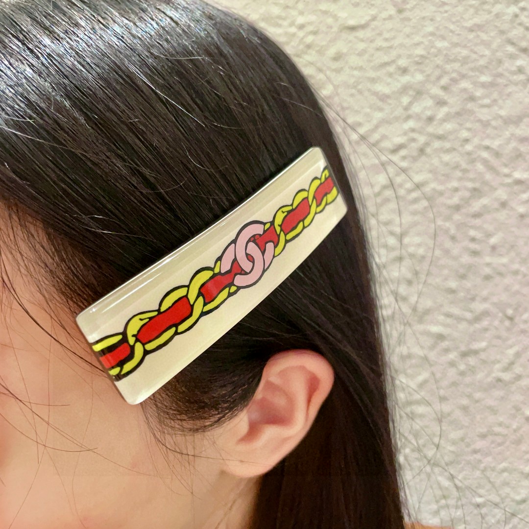  香奈儿✨经典链条双C发夹
