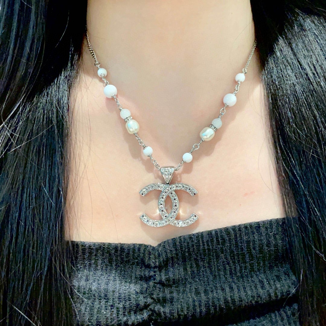  香奈儿✨珍珠 双C项链