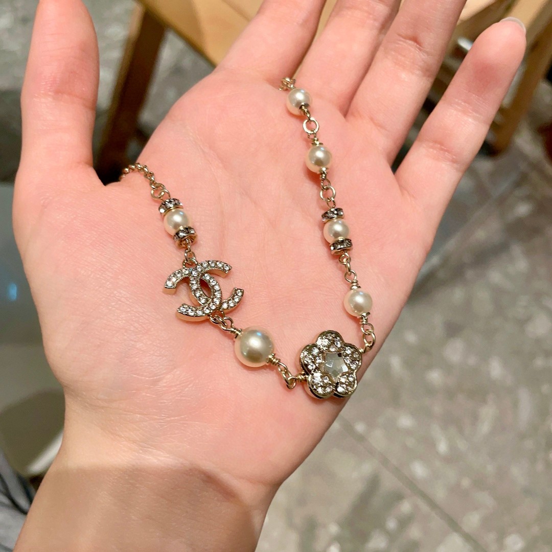  香奈儿✨珍珠 双C项链