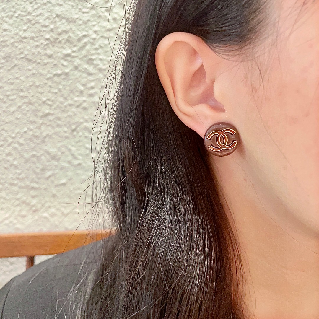  香奈儿✨经典双c耳钉