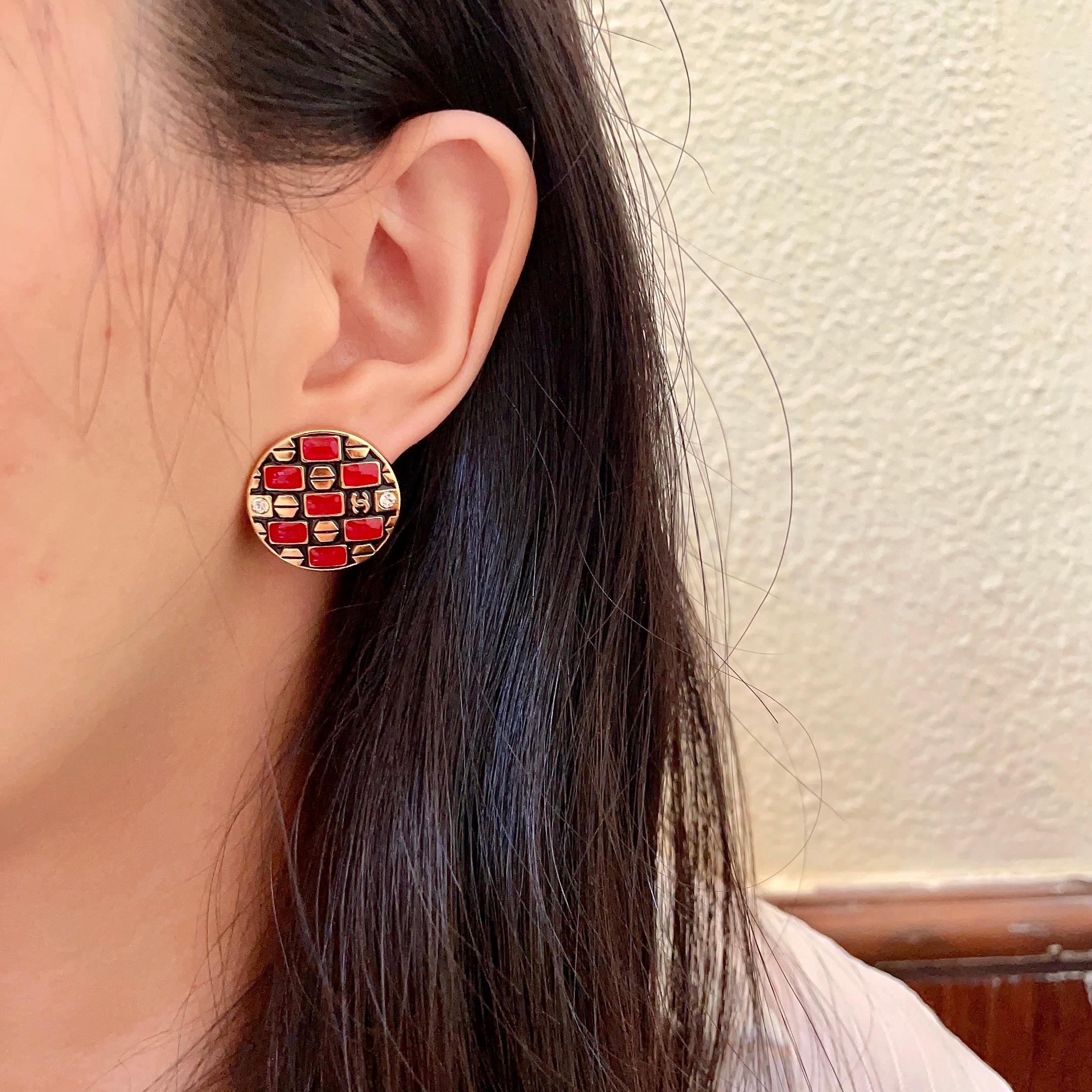 香奈儿✨经典双C耳钉