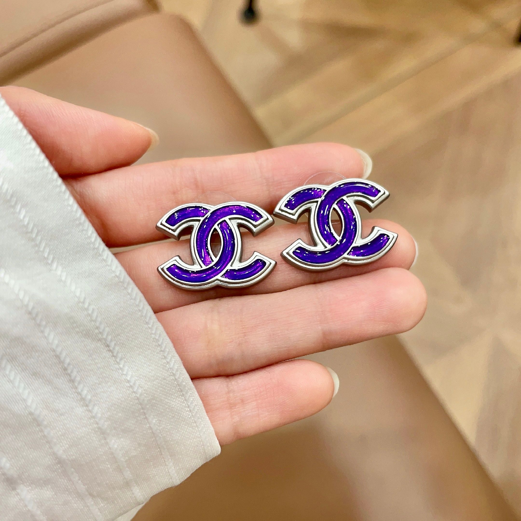 香奈儿✨经典双C耳钉