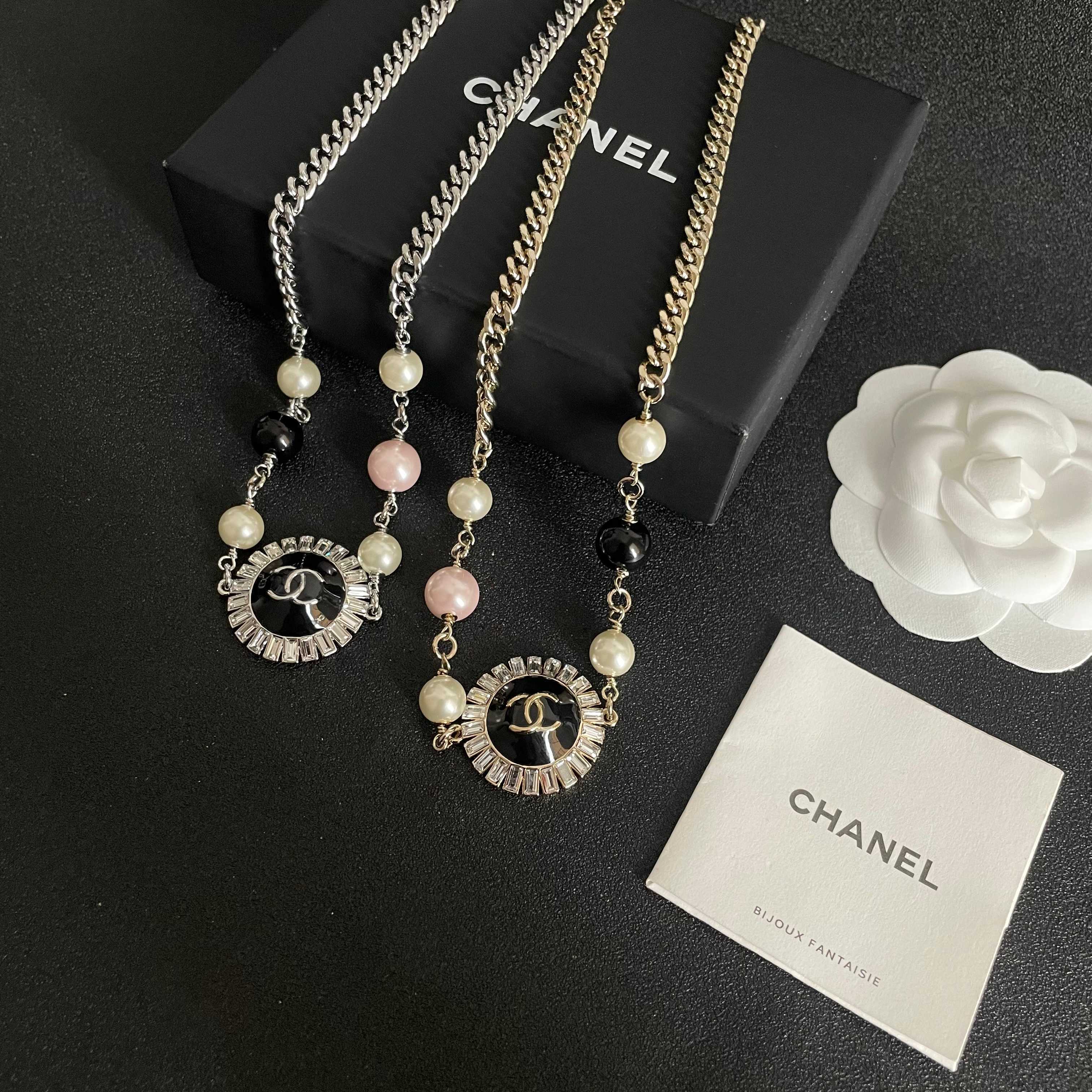 香奈儿✨双层珍珠双C项链