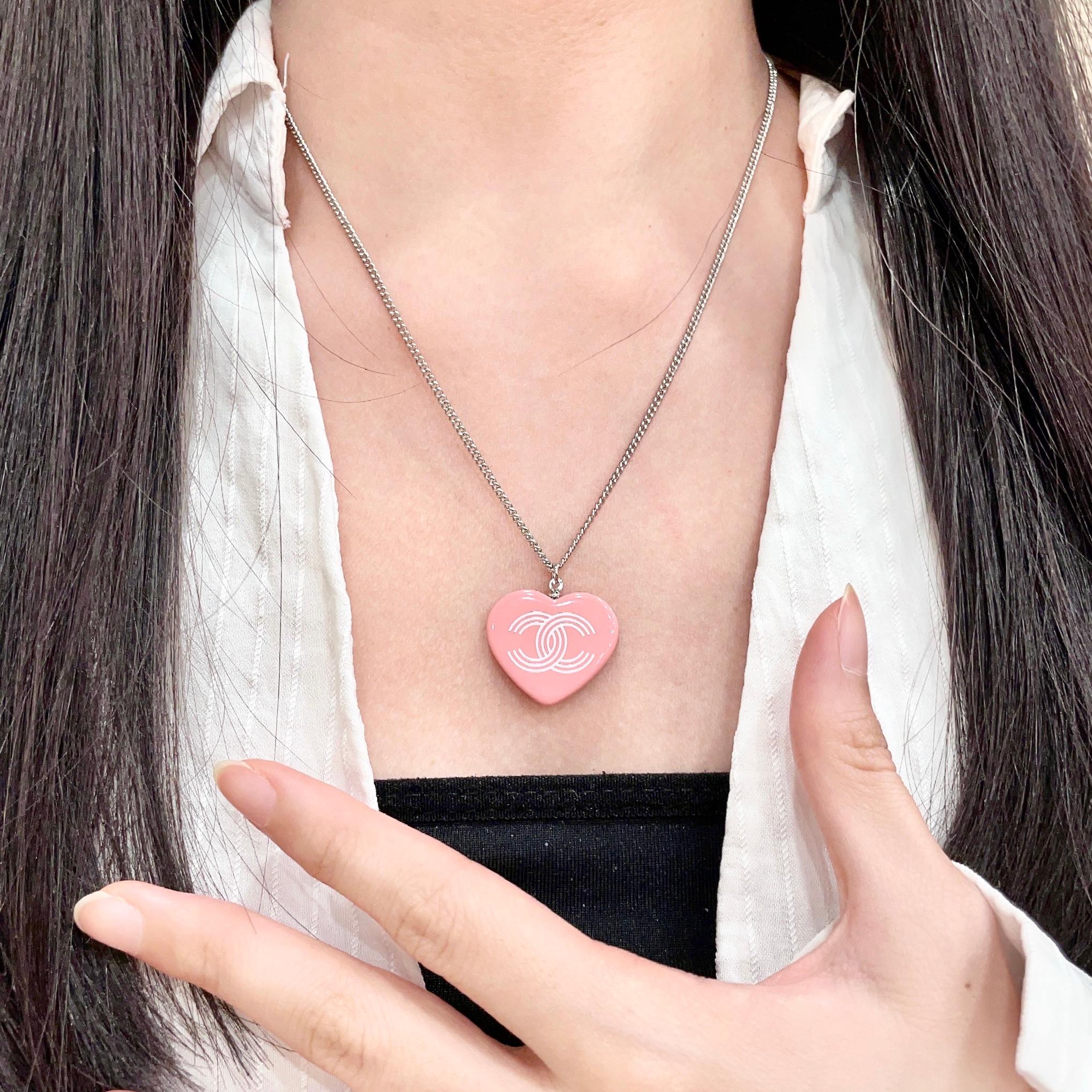 香奈儿✨爱心❤️双C项链