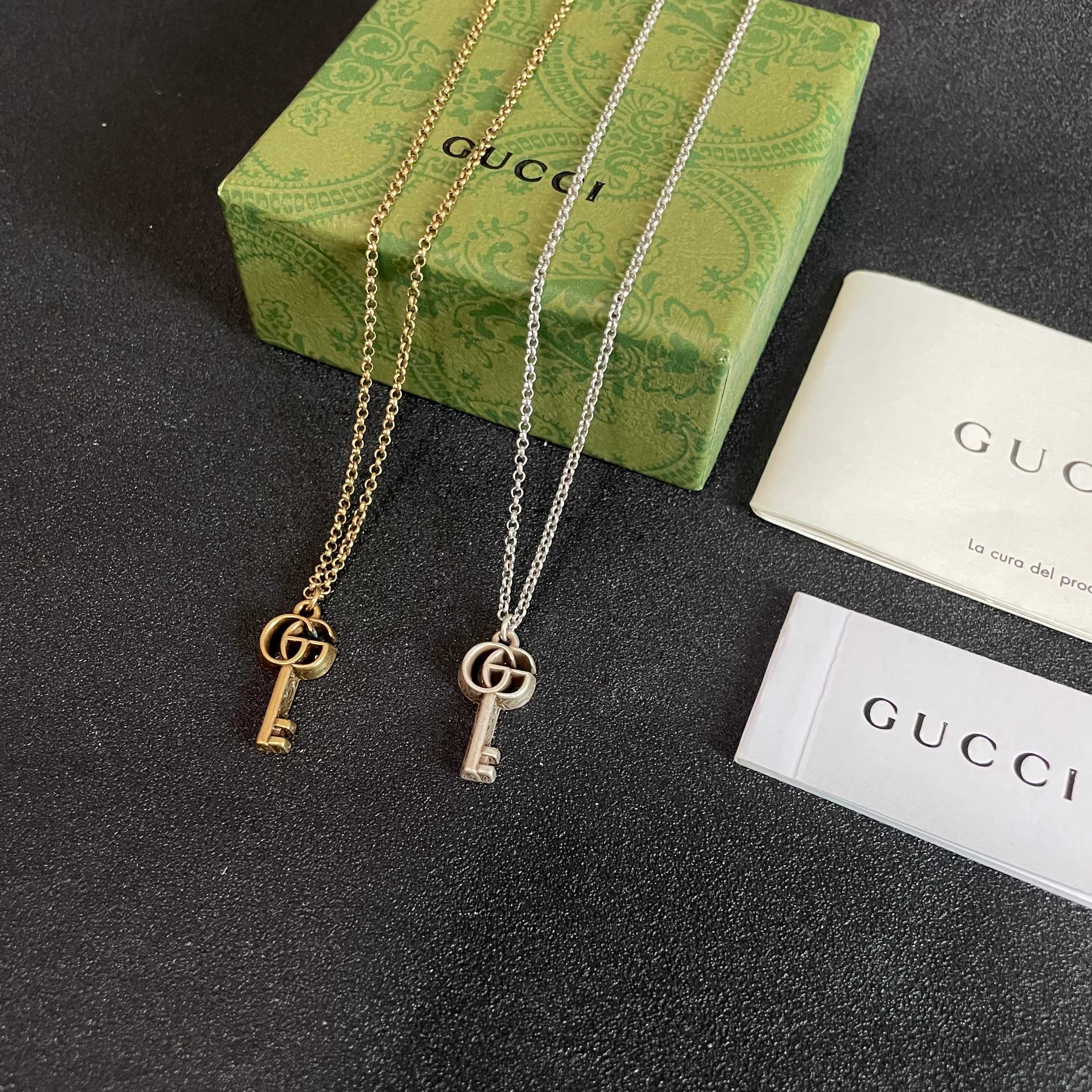 Gucci 古驰 双G钥匙 项链