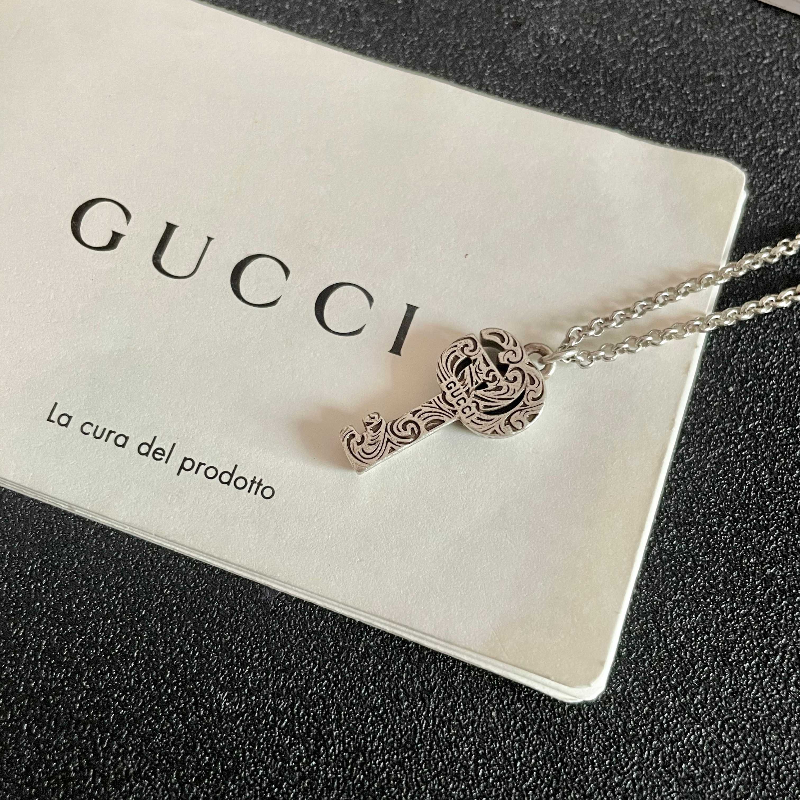 Gucci 古驰 双G钥匙 项链