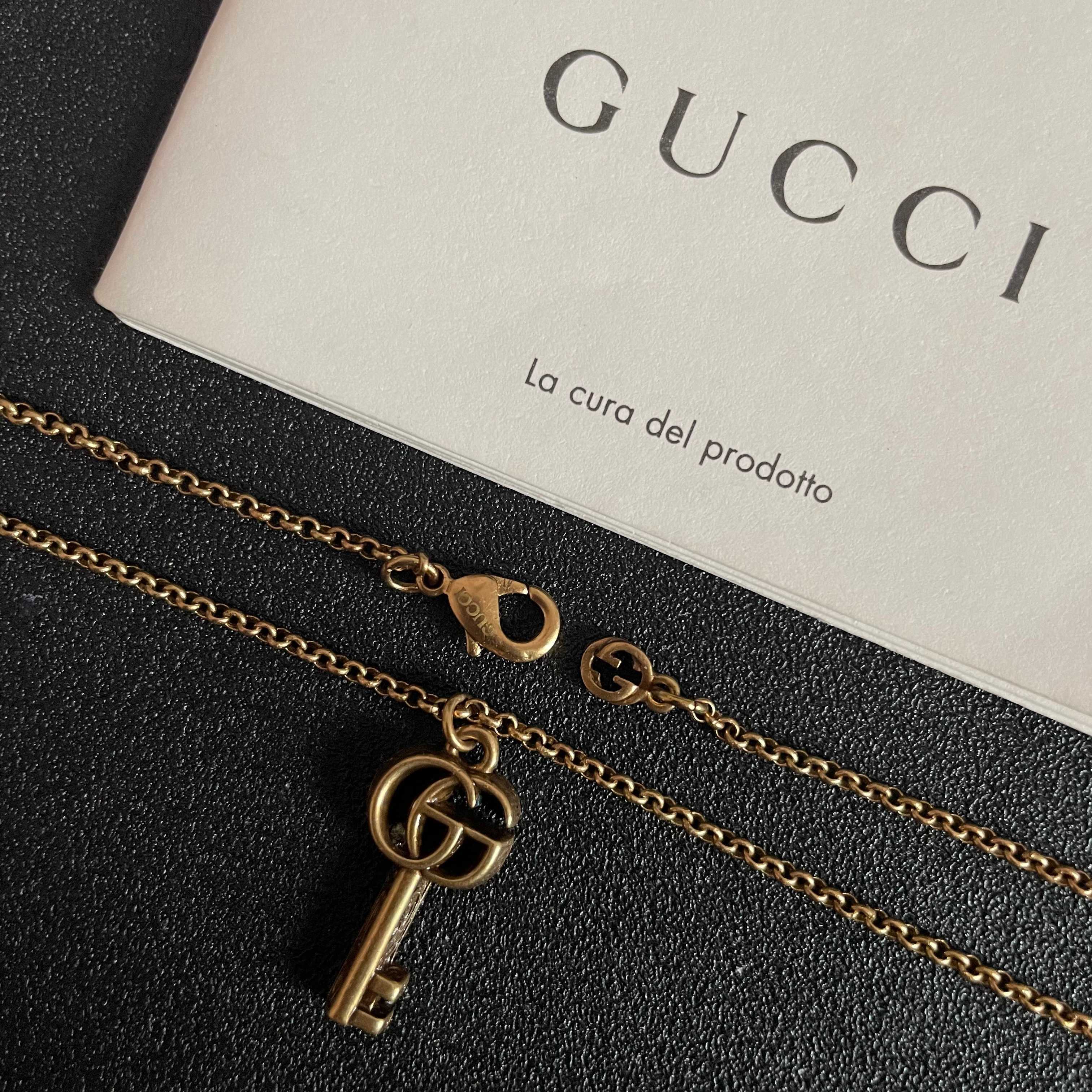 Gucci 古驰 双G钥匙 项链