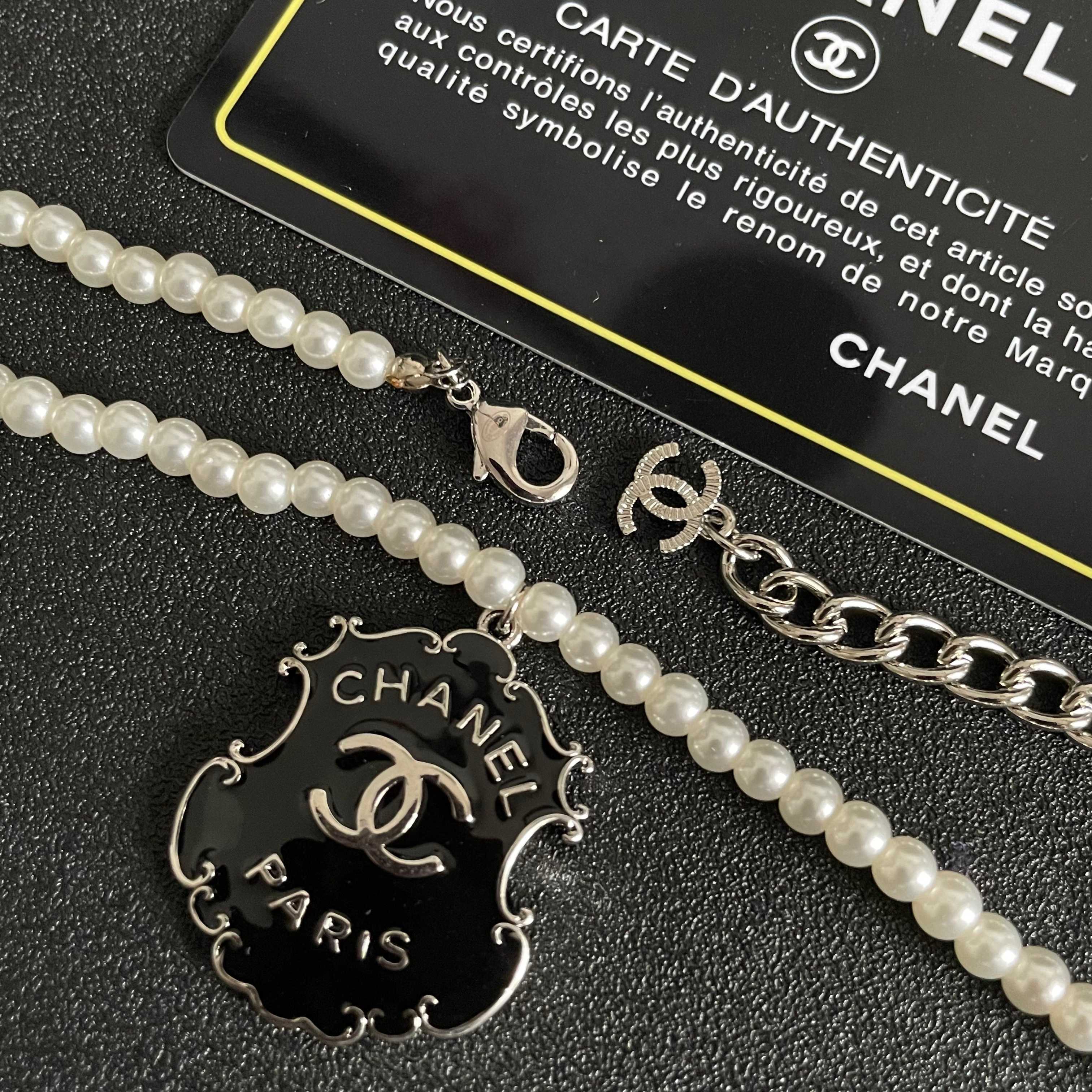 Chanel 香奈儿 珍珠双C字母项链