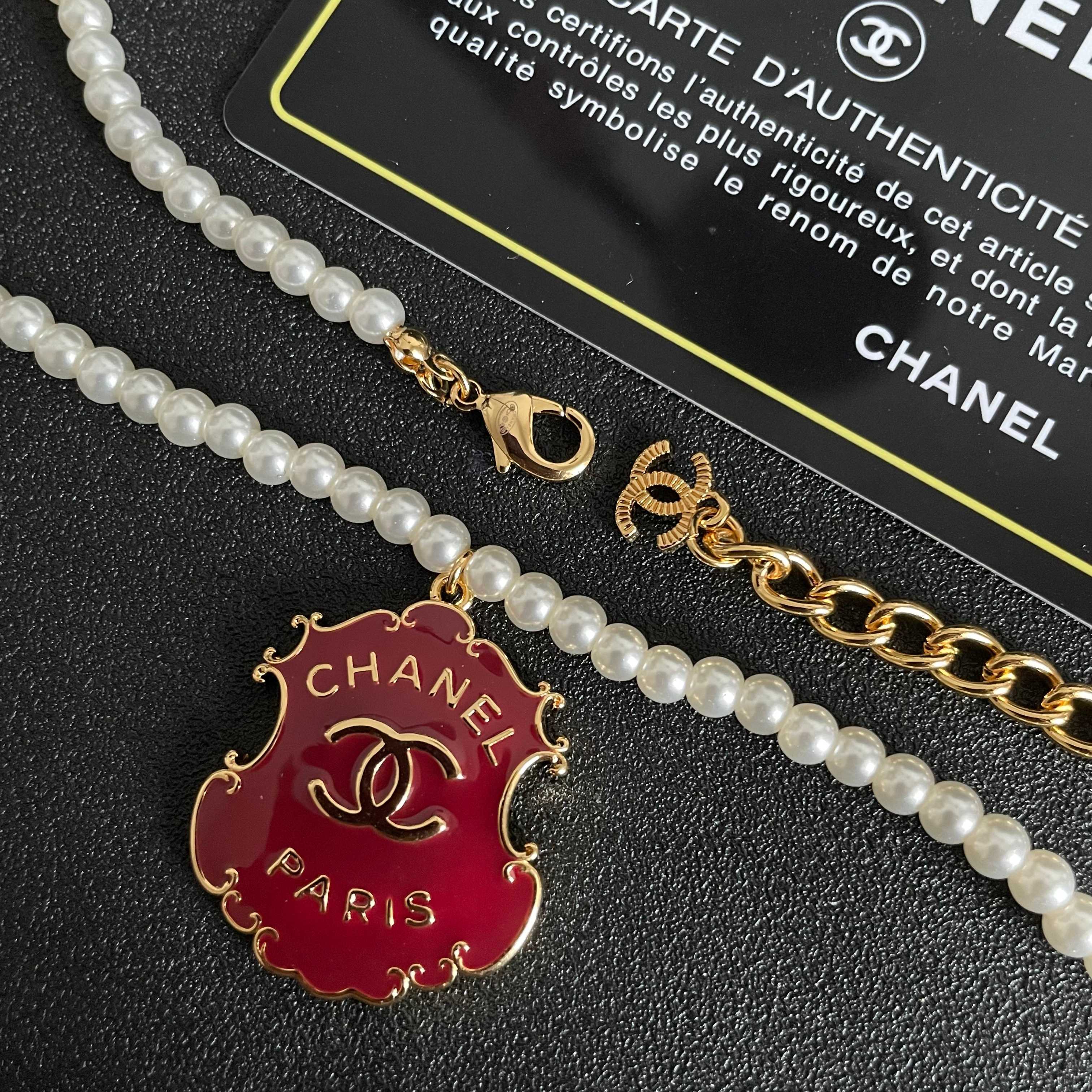 Chanel 香奈儿 珍珠双C字母项链