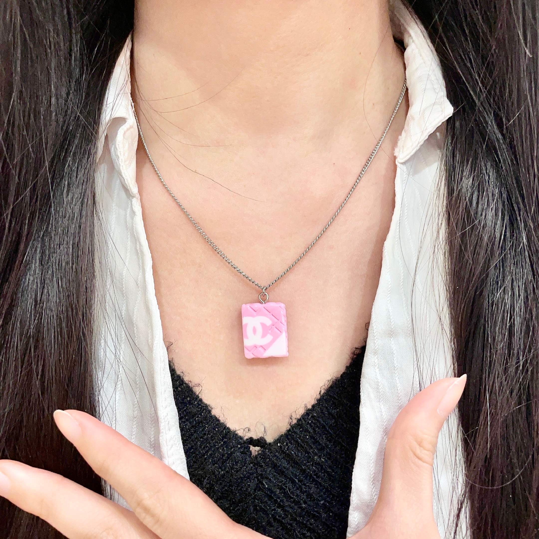香奈儿✨棱形格双C项链