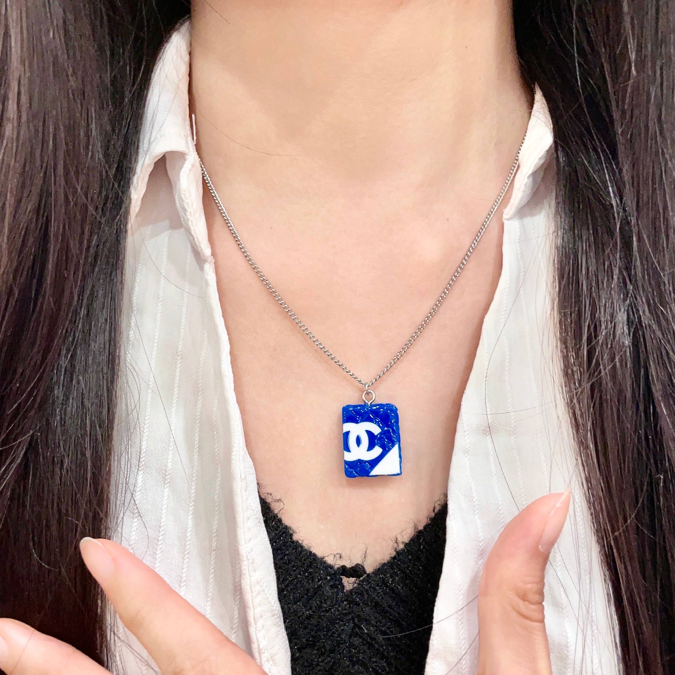 香奈儿✨棱形格双C项链