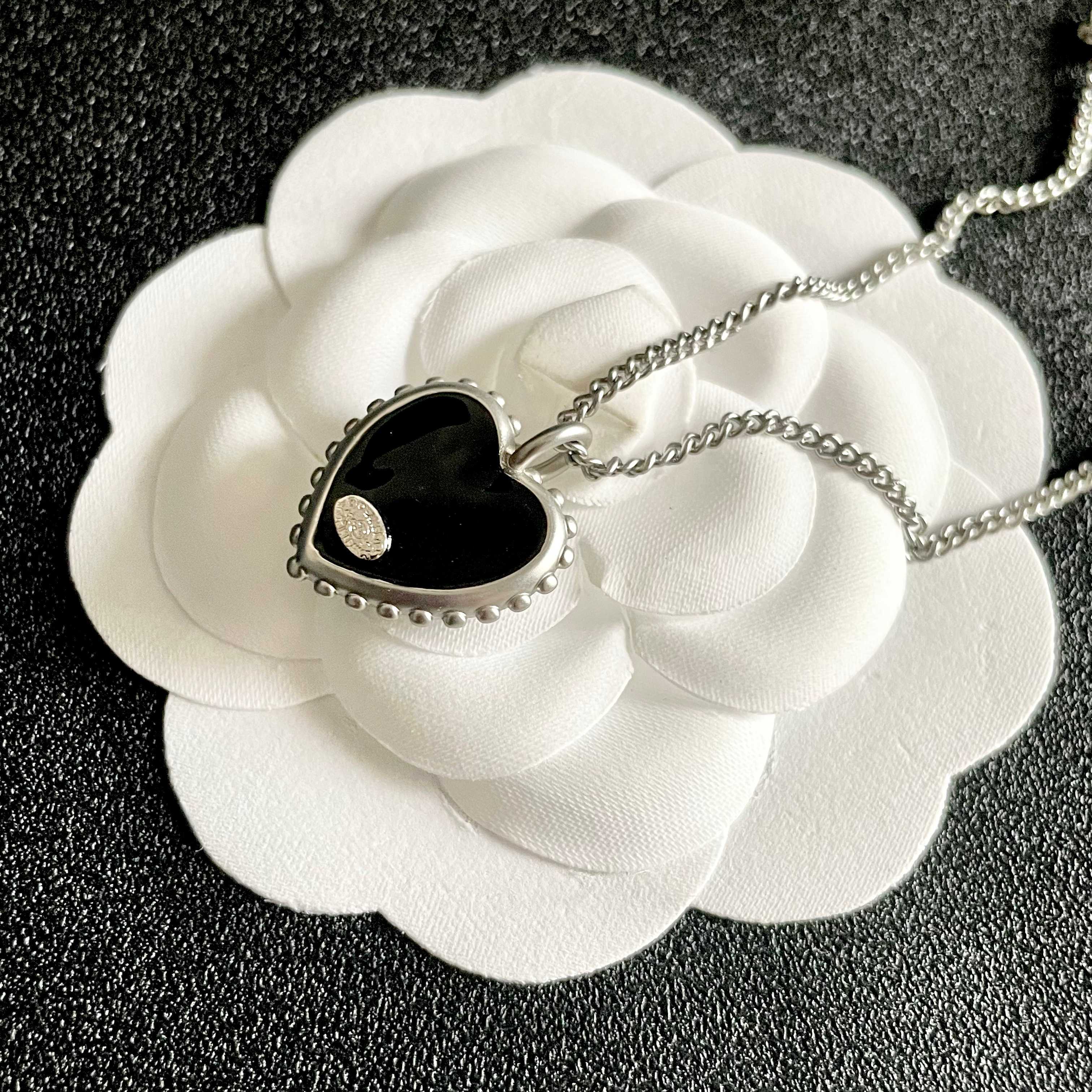 香奈儿✨爱心❤️双C项链