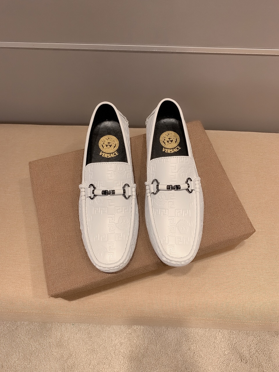 Versace Style Leather Men's Shoes Lookbook Reference image 2