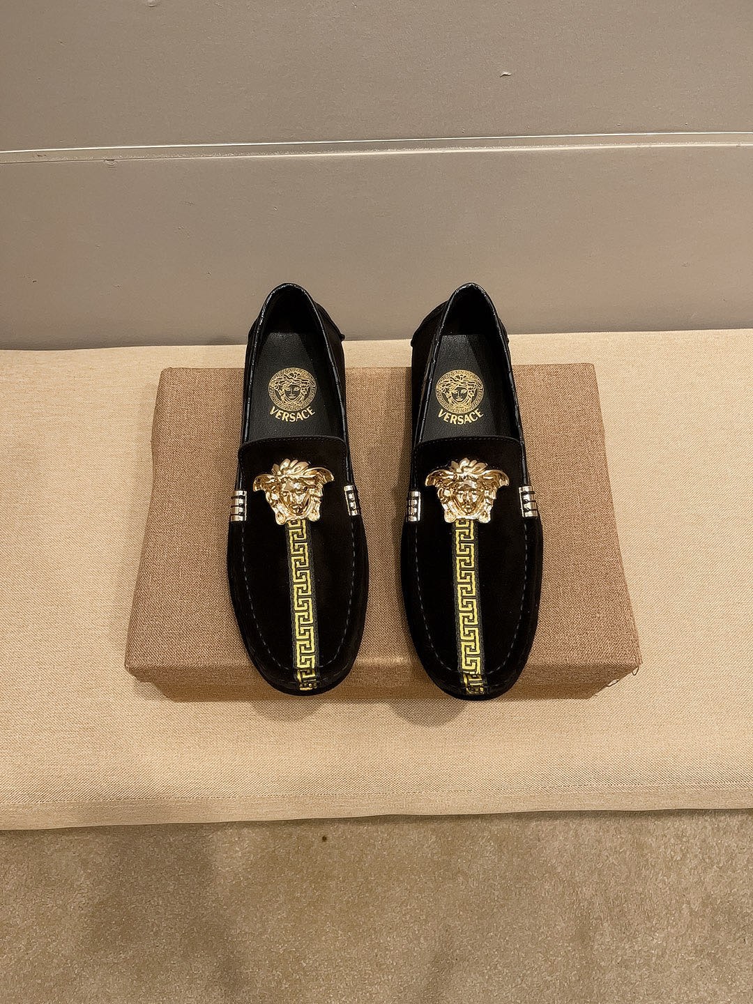 Versace Style Leather Men's Shoes Lookbook Reference image 2