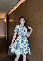 Dior Clothing Dresses Designer 1:1 Replica
 Printing Summer Collection