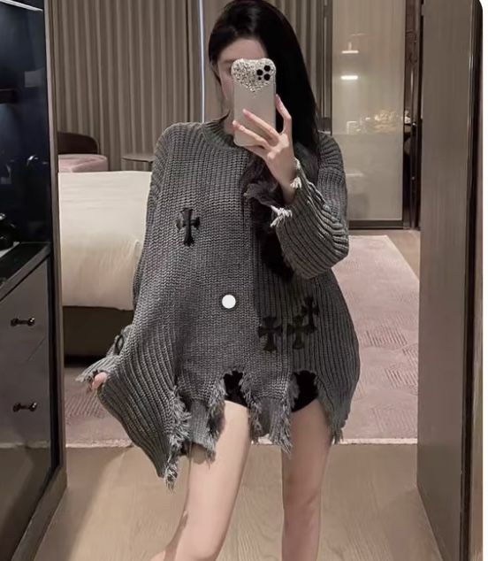 High-Quality Women’s Suit with Crocson: Support Exchange and Crowe’s Irregular Sweater Dress - 图片 1