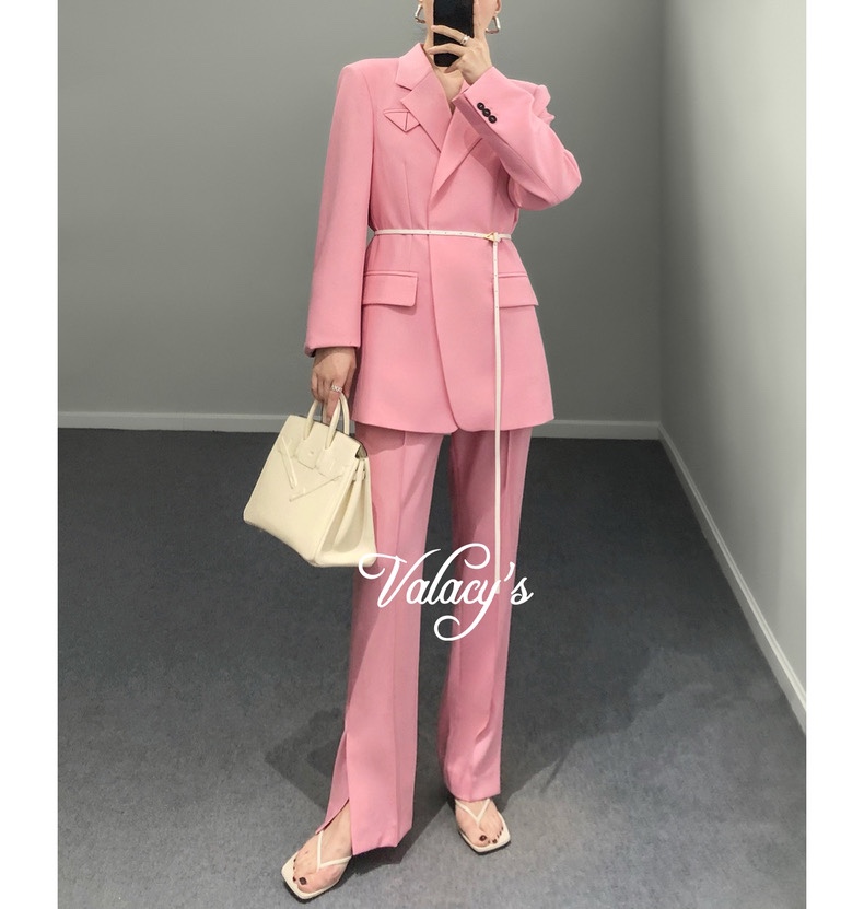 High-quality Women’s Clothes: Teenage Pink Suit with BV Packaging and Cotton Fabric - 图片 3