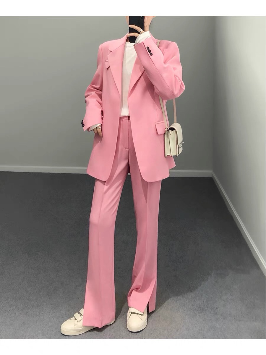 High-quality Women’s Clothes: Teenage Pink Suit with BV Packaging and Cotton Fabric - 图片 2