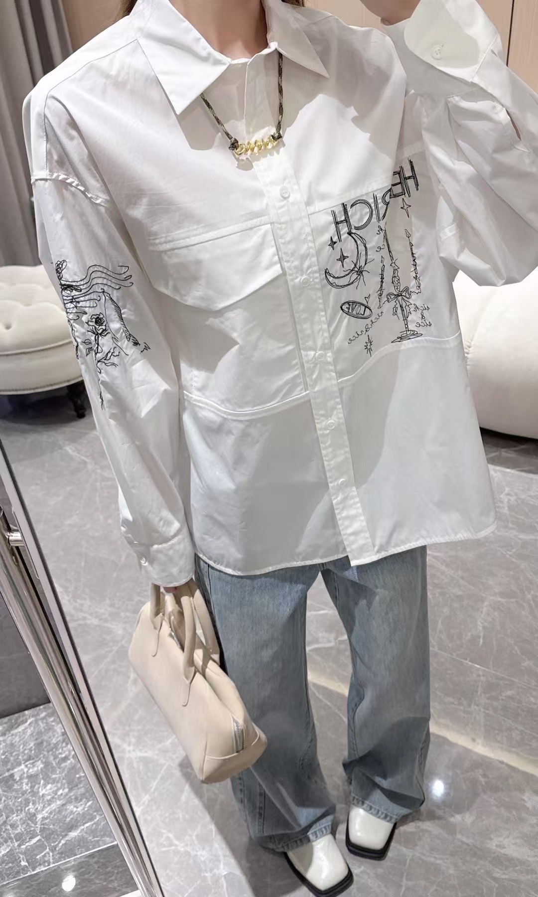 “High-Quality Women’s Suit Support for Exchange by Marnie, Cotton Blended, Various Sizes Available” - 图片 2