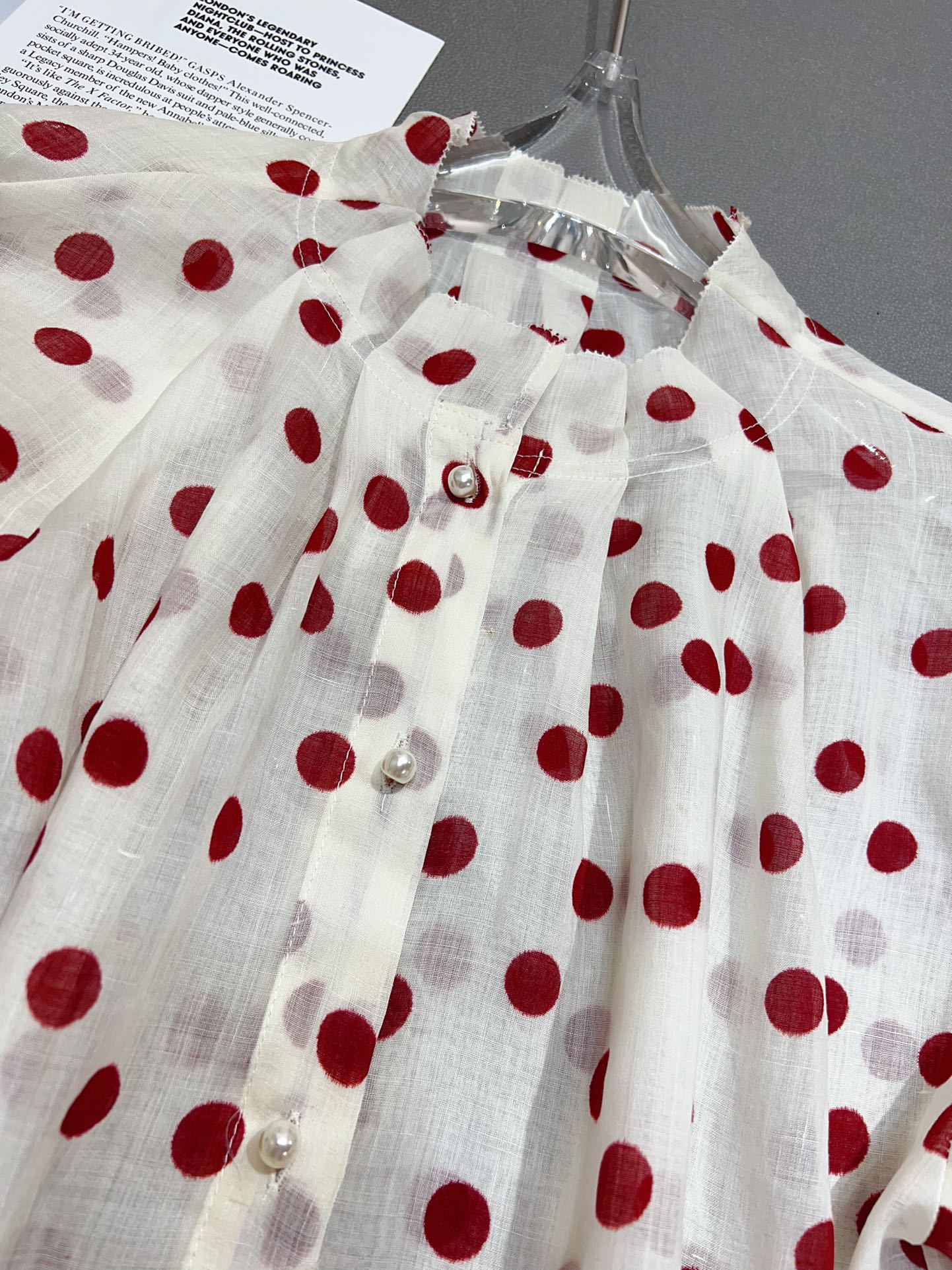 High-Quality Women’s Clothing Exchange Support with Chloe Packaging: French Lantern Cuffprint Silk Shirts in Various Sizes. - 图片 5