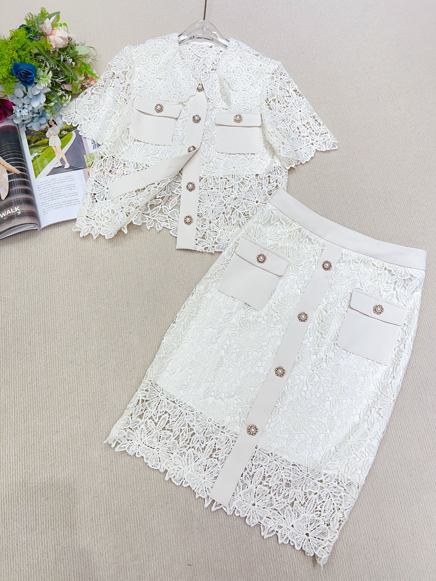 High-Quality Women’s Suit Package with Water-Soluble Fabric and Stylish Indicies - 图片 4