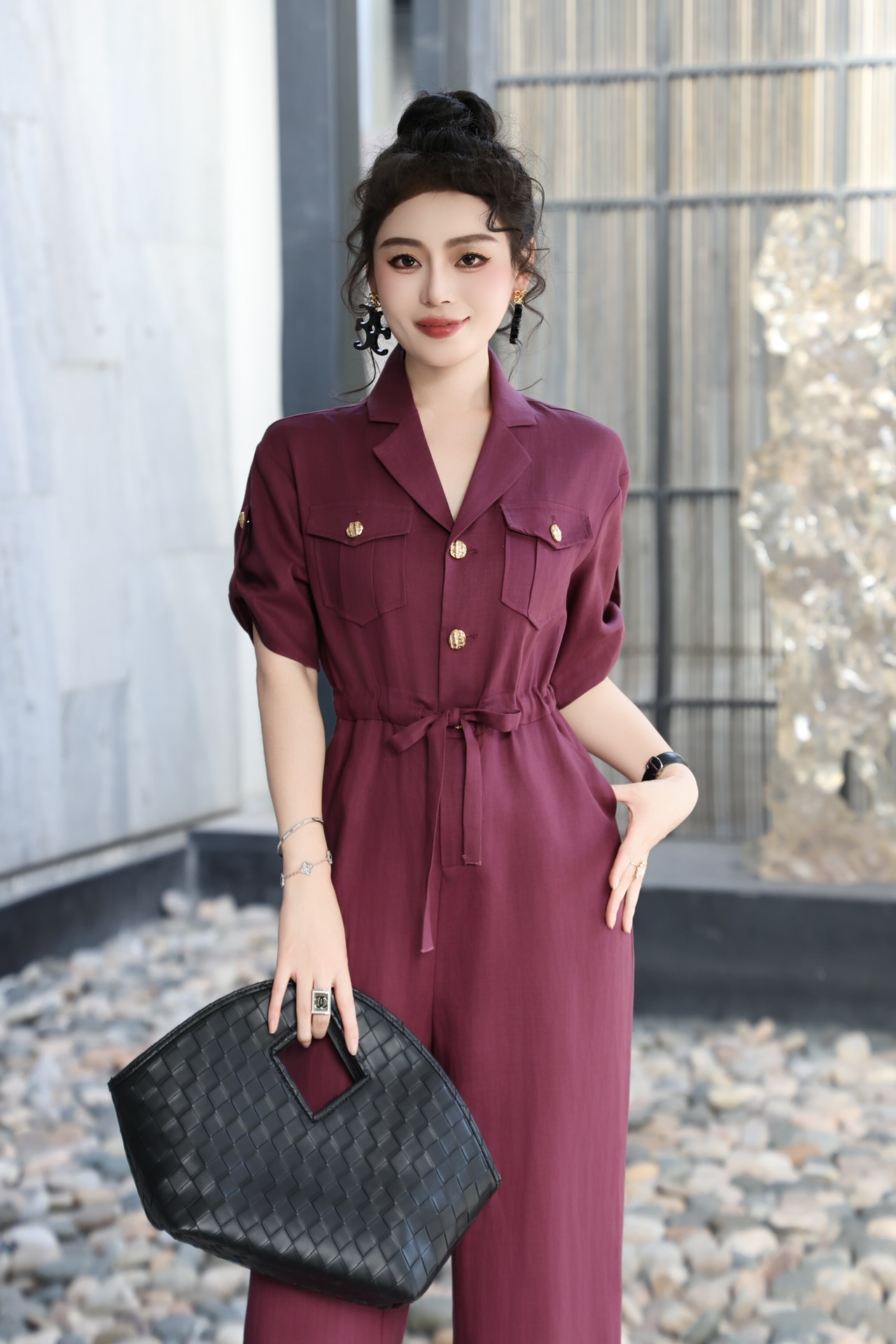 High-Quality Women’s Outfit with Fragrance: P736 Offers Elegant Fashion for All Sizes - 图片 4