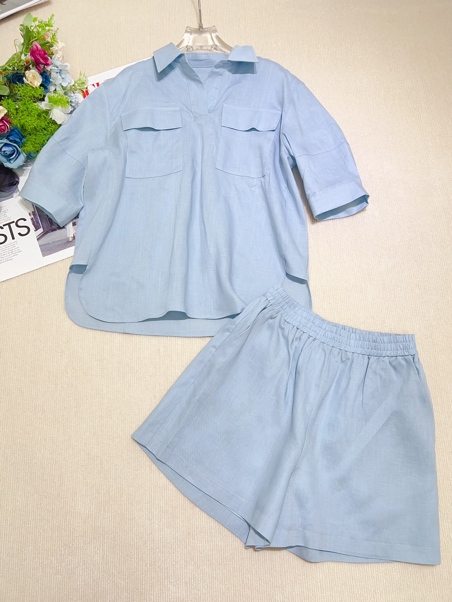 2025 Yellow Linen Coats Set for Women: SMLXL Sizes Available - 图片 4