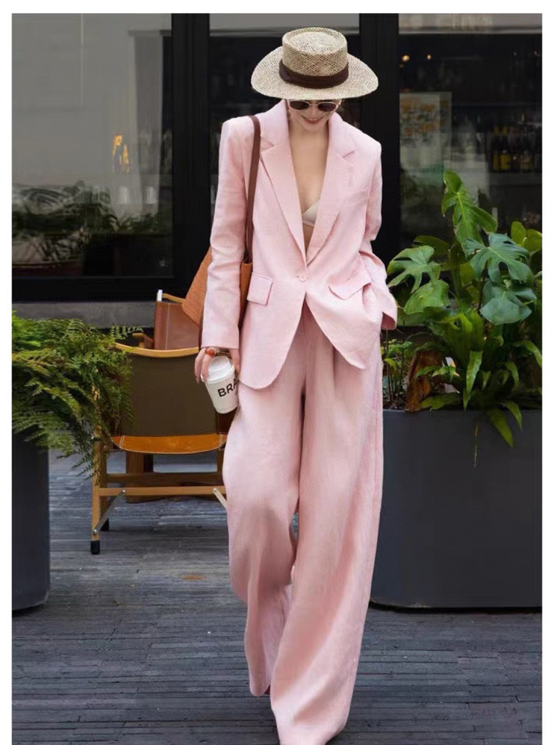 High Quality Women’s Clothes: Heavy Pounds, Lynch Fabric, Coffee Color, SMLXL Sizes - 图片 3