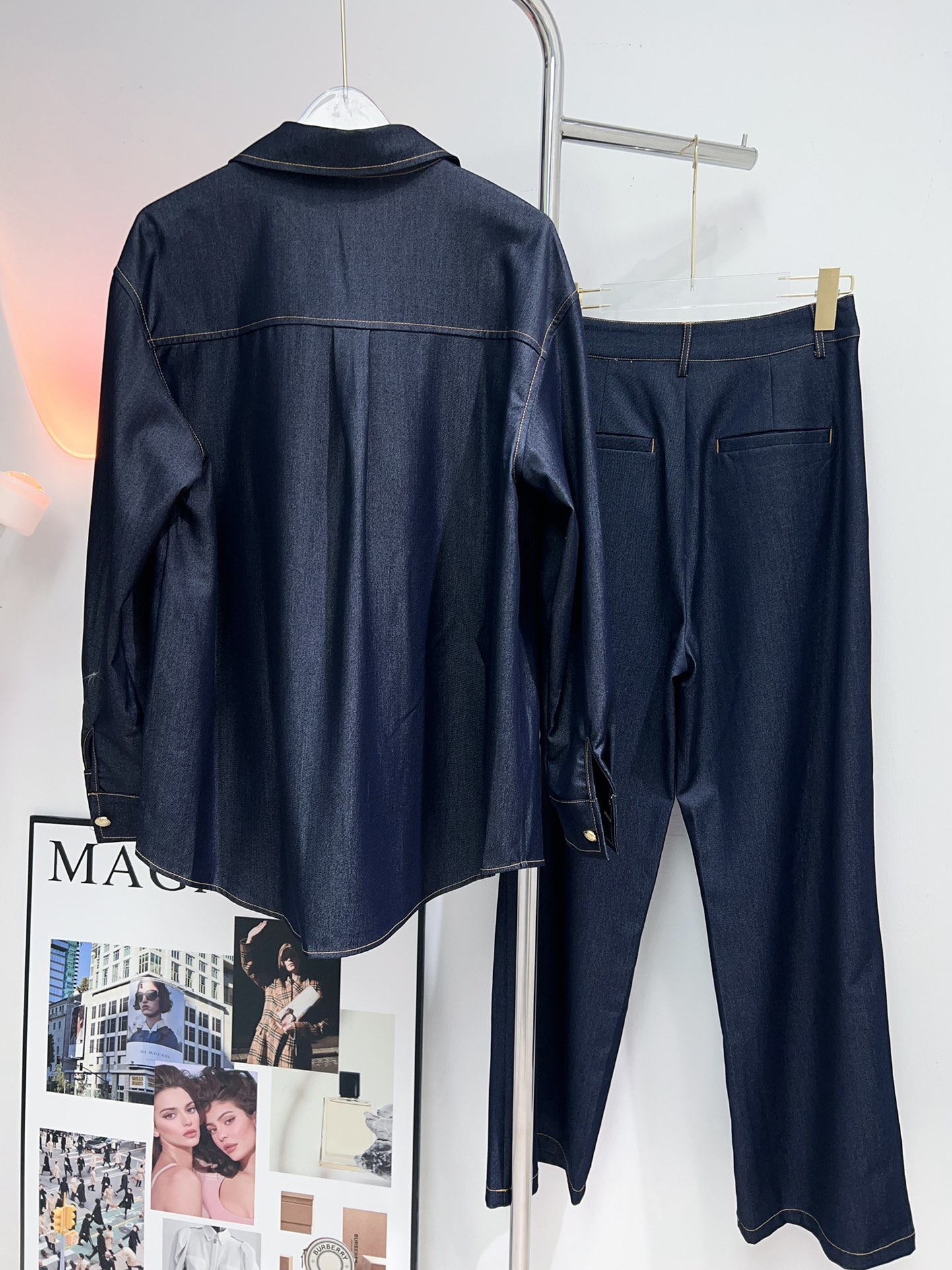 Title: P756 Women’s Clothes Set for Early Autumn, Various Sizes, Cotton Fabric, Includes Tops and Pants. - 图片 7