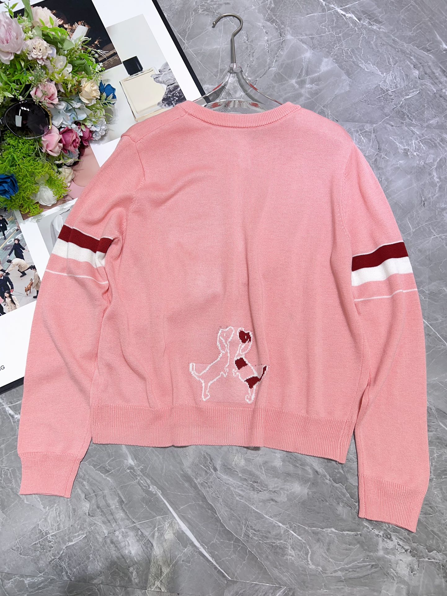 Women’s Wool Knit Sweater with High Collar – Tubby College Style – Size SML – Product Details - 图片 3