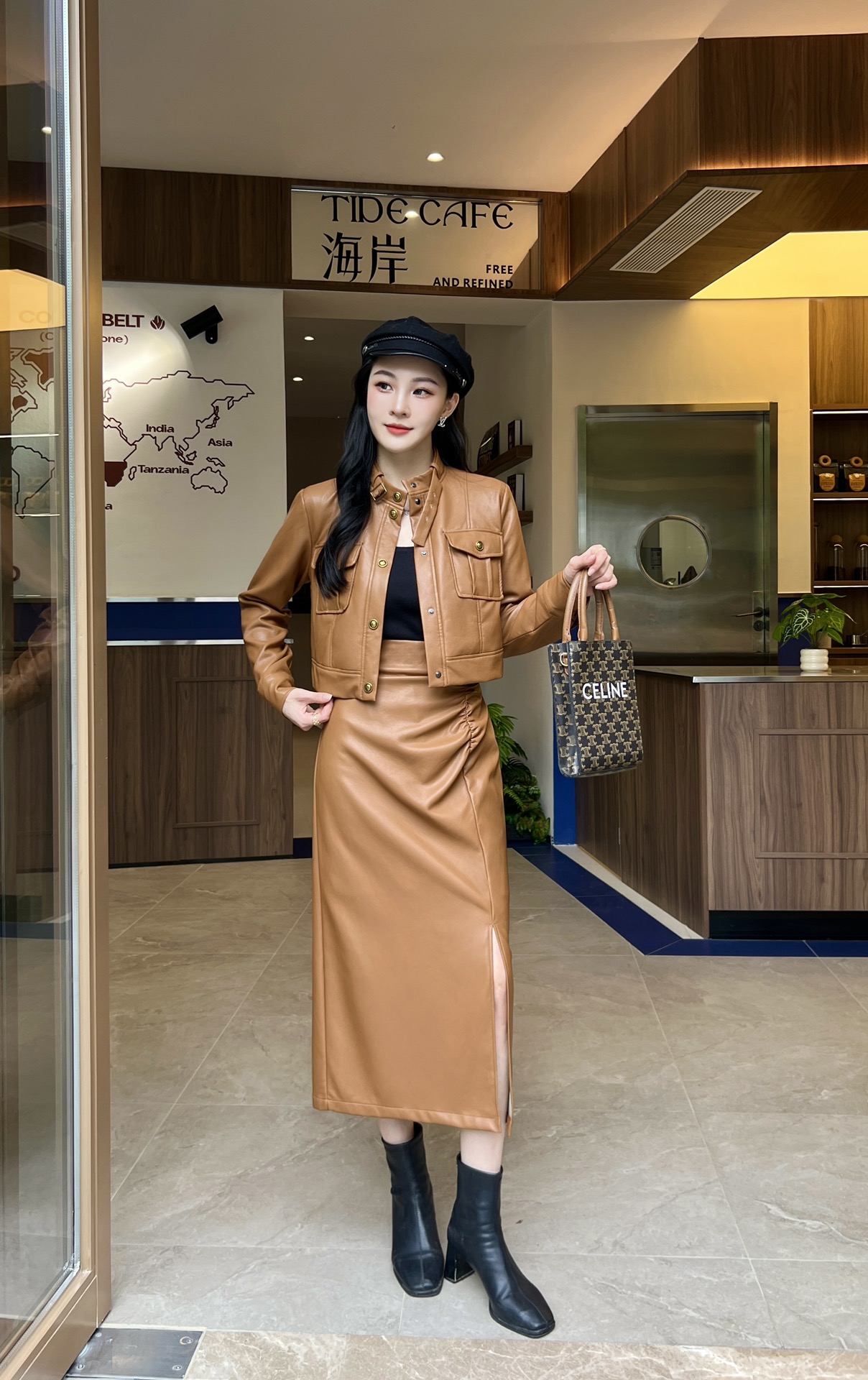 “Women’s Suit Set with Dustproof Bag: P816 Support Exchange, High-Quality Fabric Details” - 图片 2