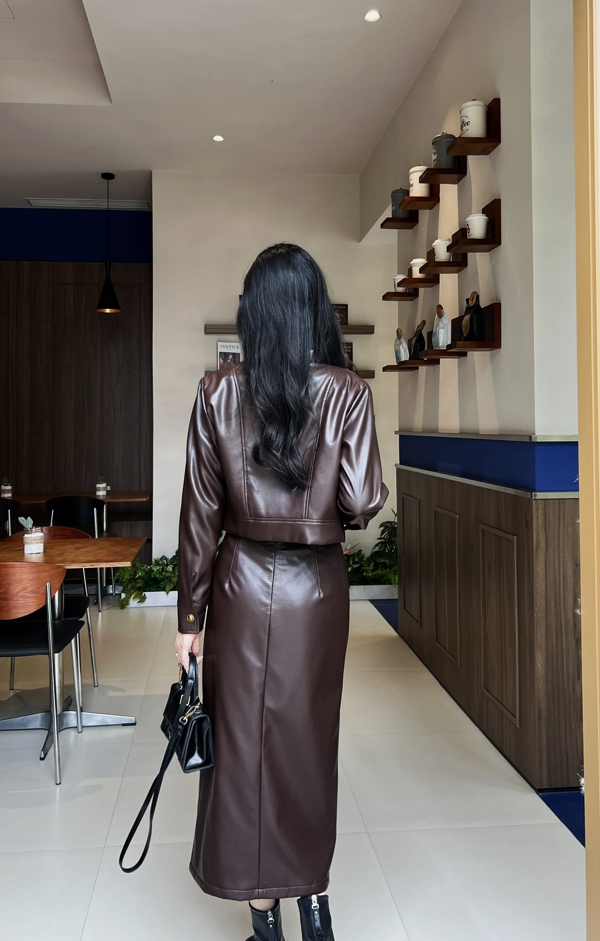P816 Support exchange, high-quality women’s suit, dustproof bag. Two sets of S.M.L.X.L - 图片 3