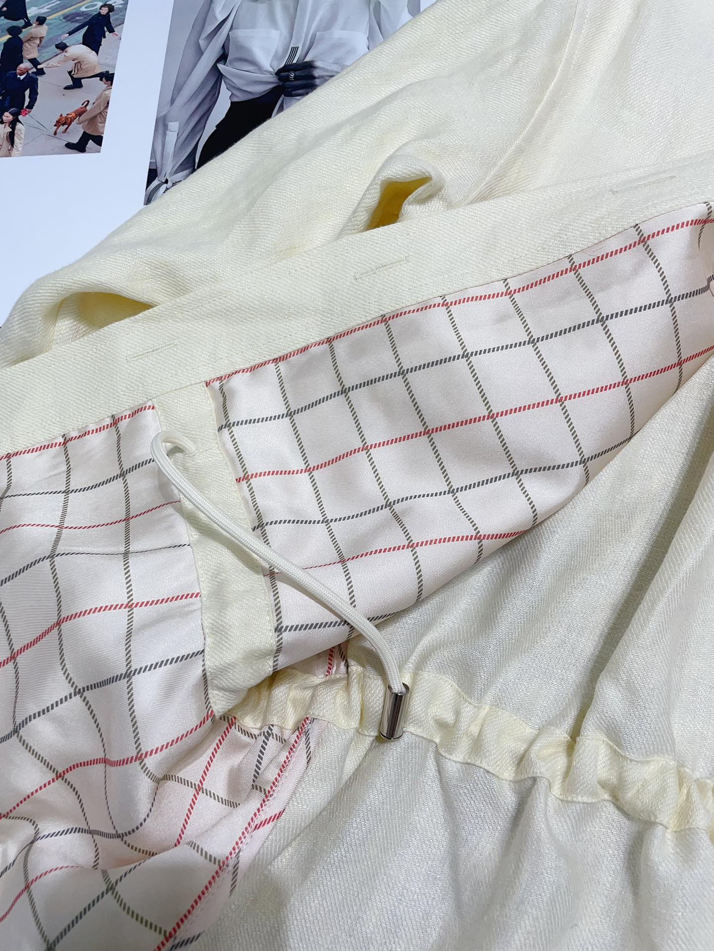 Italian Linen Coat: High-Quality Two-Colored Coats for Fashionable Ladies - 图片 6