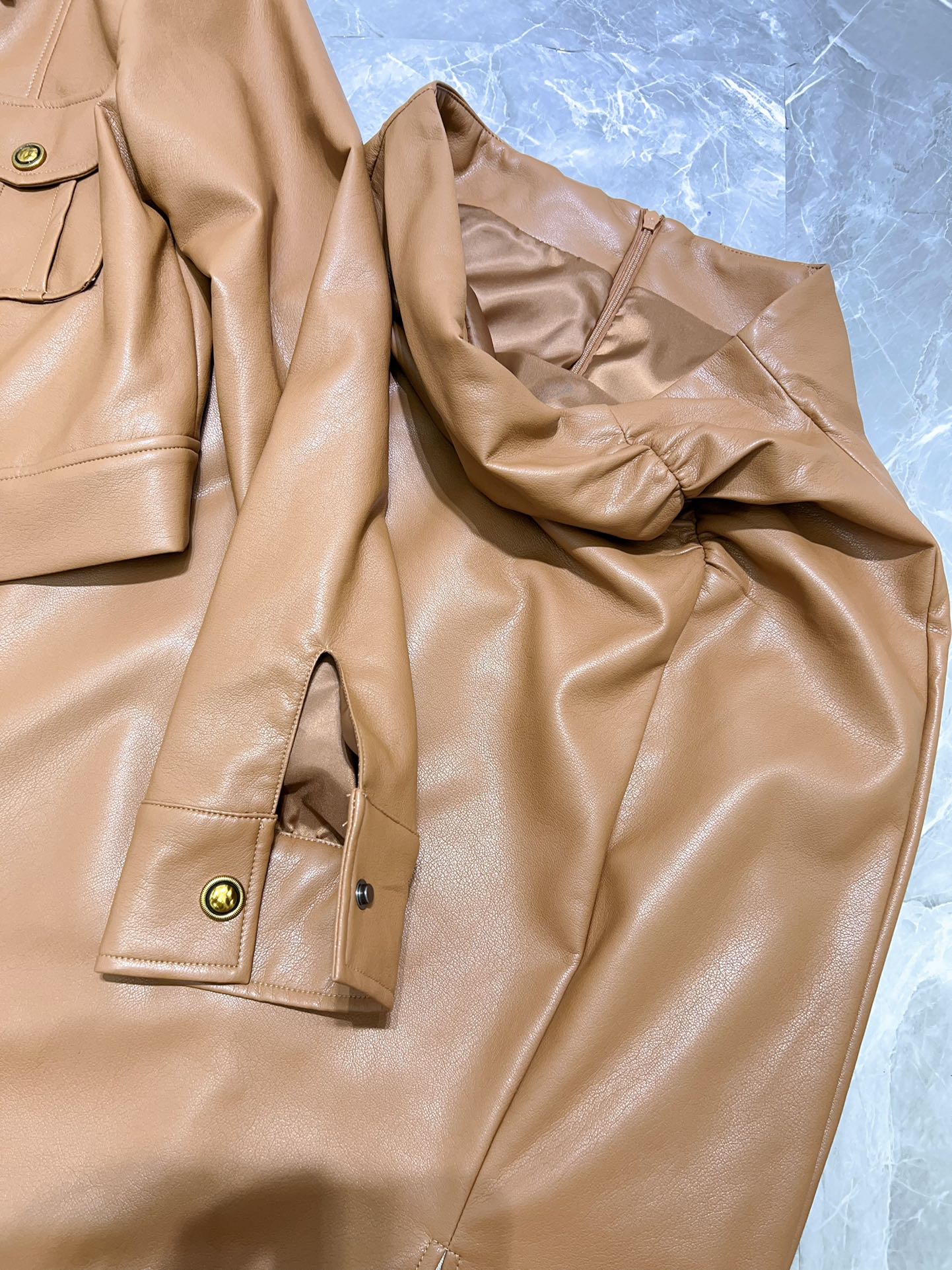 “Women’s Suit Set with Dustproof Bag: P816 Support Exchange, High-Quality Fabric Details” - 图片 7