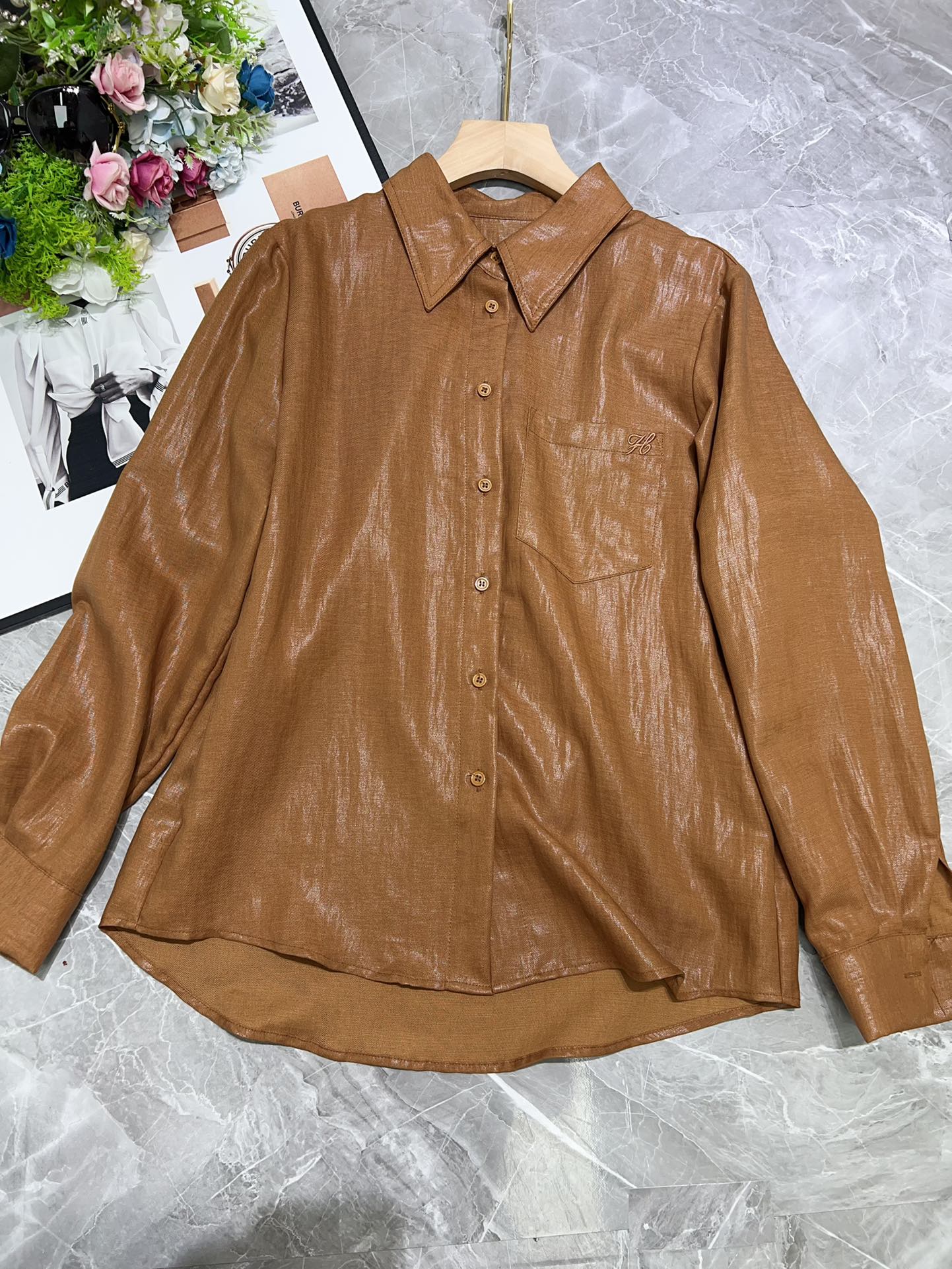 “High-Quality Women’s Clothes for Early Autumn: Designer’s 2025 Collection, Linen Fabrics, Small Sizes” - 图片 4