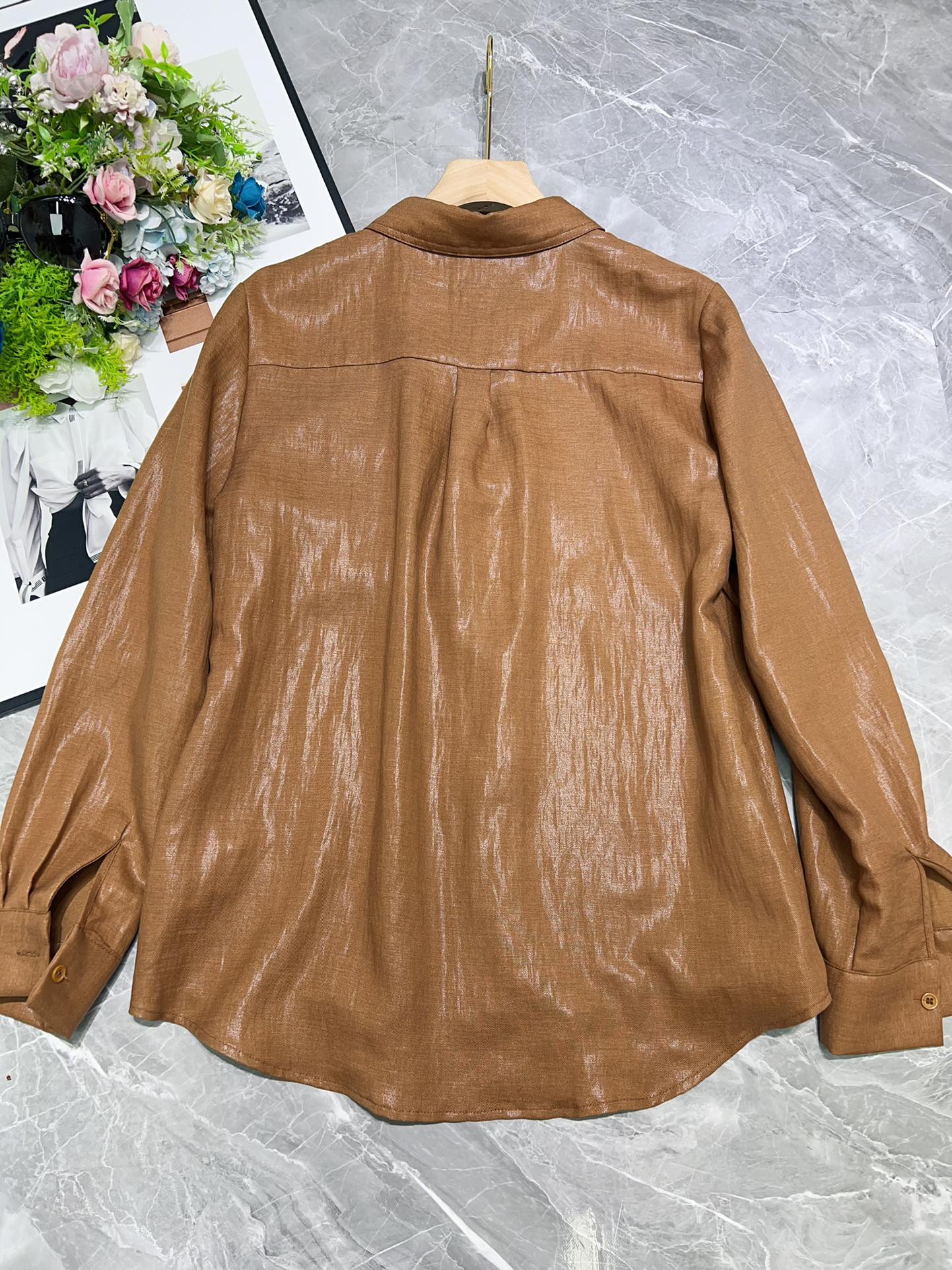 “High-Quality Women’s Clothes for Early Autumn: Designer’s 2025 Collection, Linen Fabrics, Small Sizes” - 图片 7