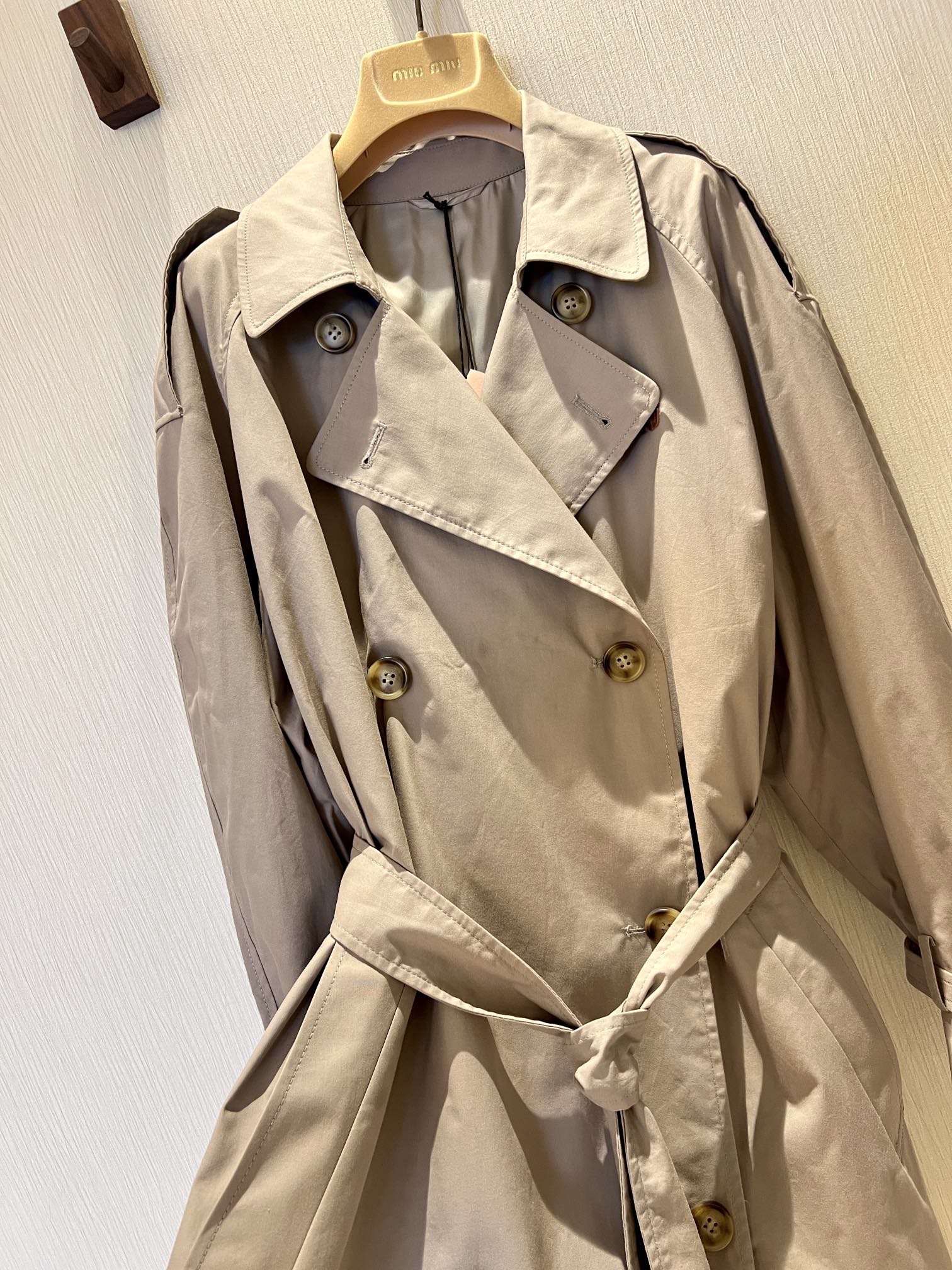 Women's Double-Breasted Long Trench Coat - Stylish & Retro Khaki, Sizes S-L 7 i1727170664 5791 1