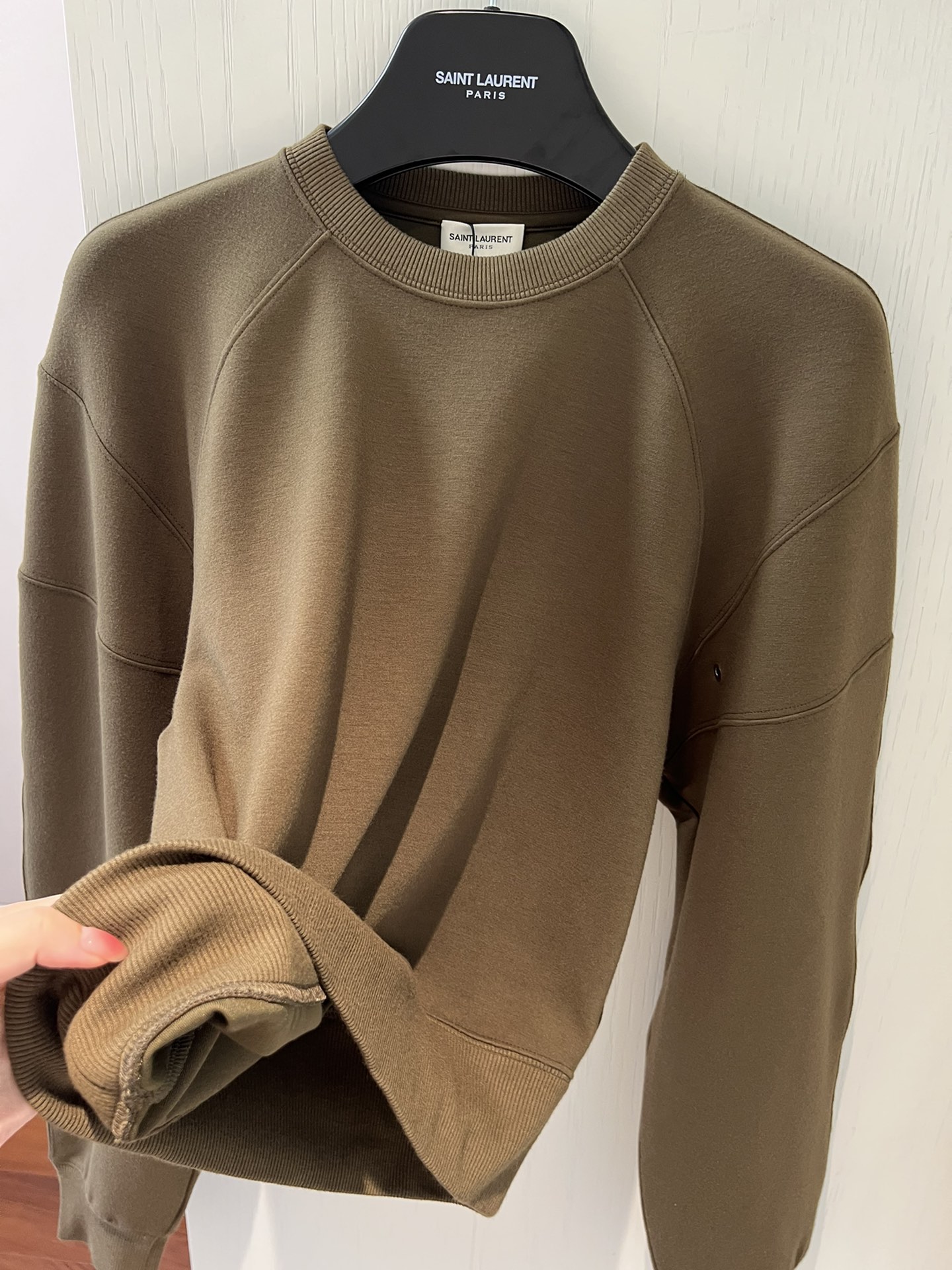Relaxed Fit Cotton Pullover Sweatshirt - Round Neck, Raglan Sleeves 6 i1730532427 8575 3