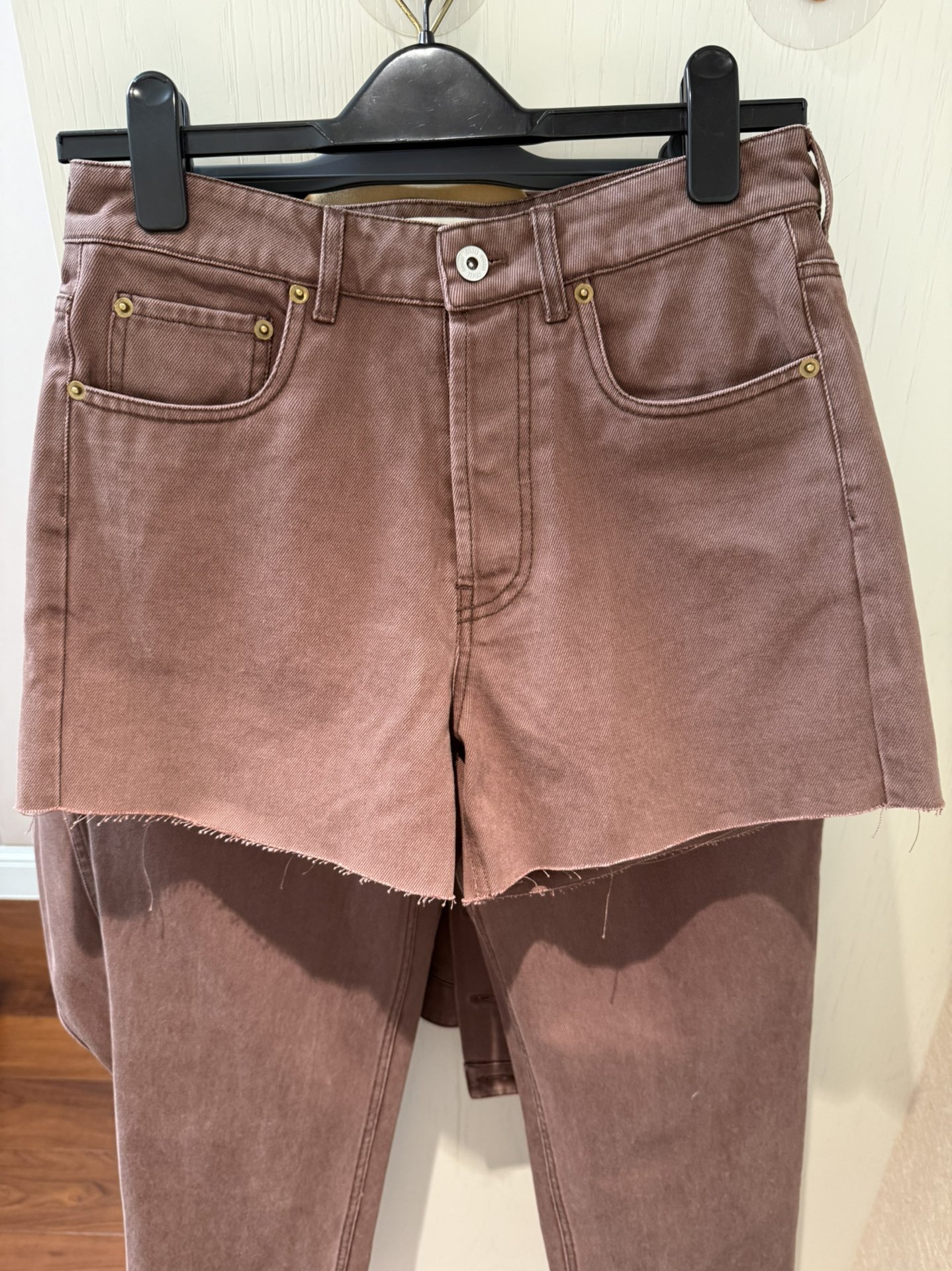 Comfortable Brown Denim Shorts: Flattering, Loose Fit, Sizes S-L 8 i1733640507 1596 5