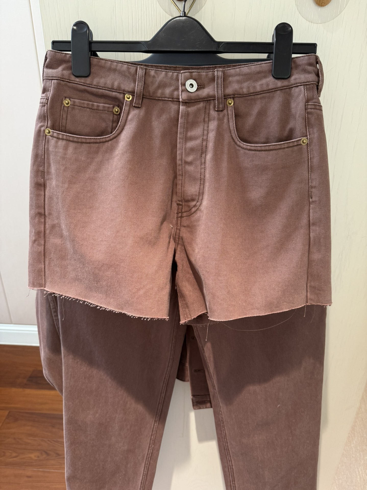 Comfortable Brown Denim Shorts: Flattering, Loose Fit, Sizes S-L 4 i1733640507 3739 0